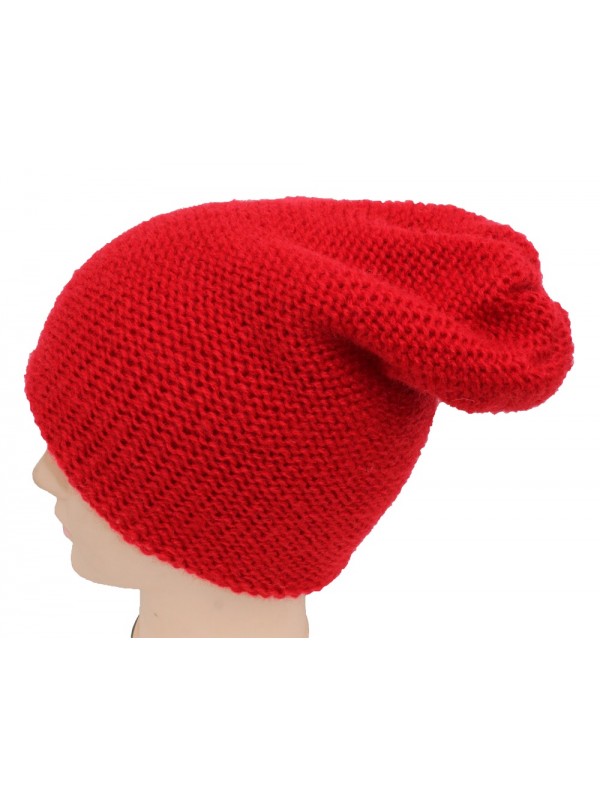 Dviguba šilta kepurė, raudona