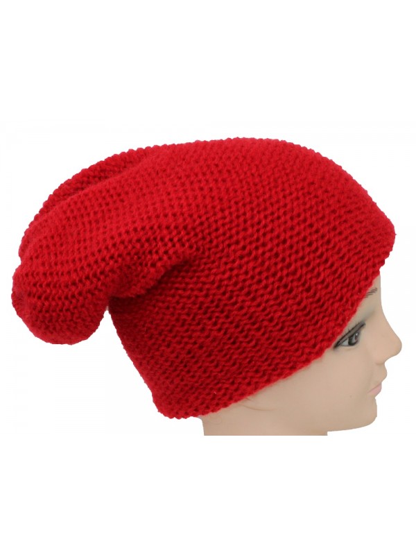 Dviguba šilta kepurė, raudona